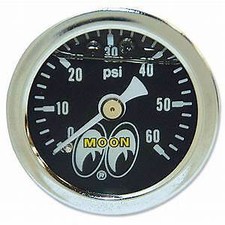 Mooneyes Pressure Gauge 0-60 Lbs Rat Hot Rod Motorcycles Mpg115lf Free Shipping