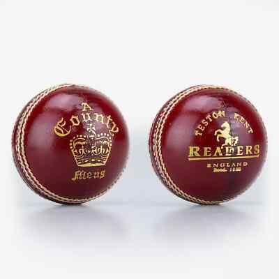 Readers County Crown A roter Leder-Cricketball - kostenlose P&P