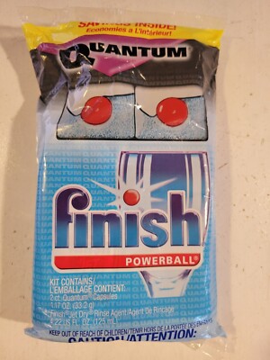 FINISH POWERBALL 2CT. QUANTUM CAPSULES 4.22 FL. OZ NEW