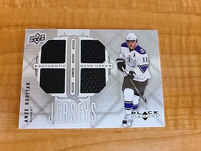 2009-10 Upper Deck Black Diamond Quad GU Jerseys Anze Kopitar #QJ