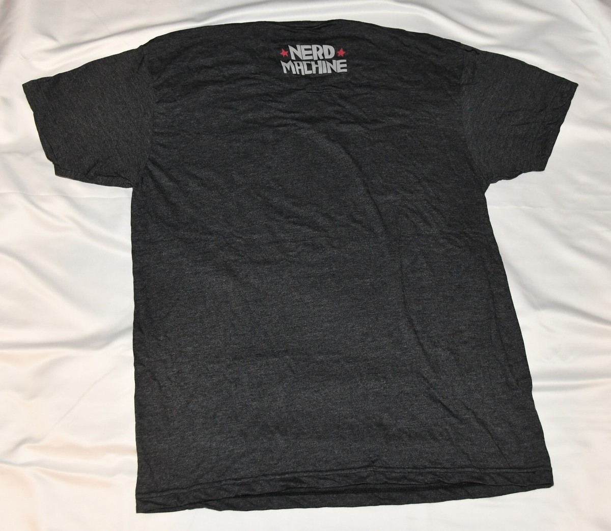 NEW! GEARS OF WAR 3 Nerd Machine T-Shirt Dark Grey Large Crimson