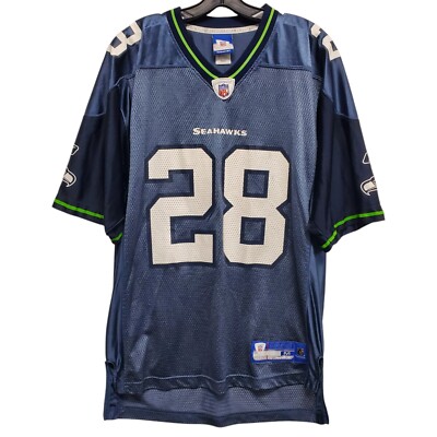 Vintage SEATTLE SEAHAWKS Jersey Mens Medium Blue MICHAEL BOULWARE