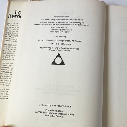 Lois Remembers 1979 Al Anon Memoir AA Co-Founder’s Wife Bill Wilson Recovery - Imagen 5 de 18