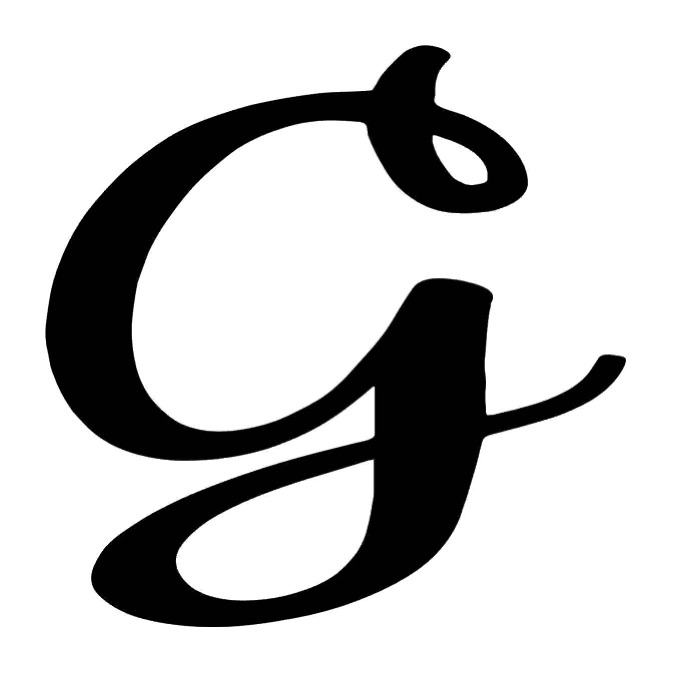 Cursive Monogram Letter G Vinyl Decal Sticker For Home Cup Car Decor Choice a475