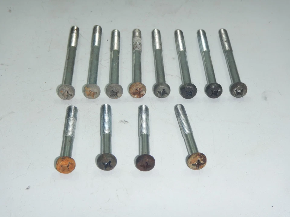 Caja de manivela motor medio divisor pernos 1975 76 Kawasaki KT250 KT 250 Trials Foto 2 de 3