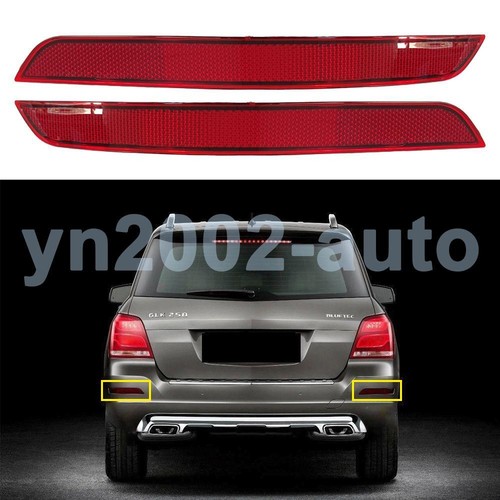 2X Rear Left & Right Bumper Reflector For Benz GLK-Class GLK250 GLK350 2013-2015 - Picture 2 of 6
