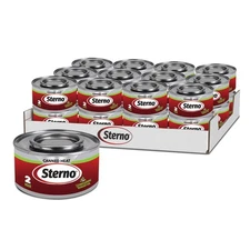 STERNO Green Ethanol Gel Chafing Fuel 2 Hr Canned Heat 6.8 OZ cans -Case of 24