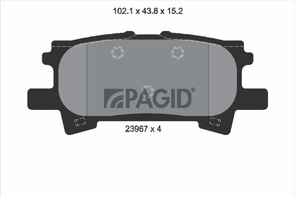 Pagid Bremsbelagsatz Scheibenbremse T1379N FüR Toyota Highlander Kluger MCU23_-image