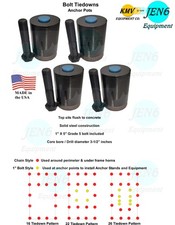 4 Jen6 Floor Anchor Pots 1 Bolt For Auto Body Frame Machine