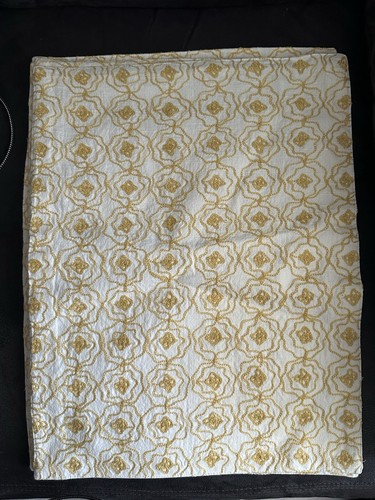 Anthropologie Placemats/Linens Set of 4 Gold Embroidered - Picture 1 of 6