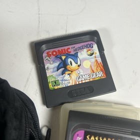 Game Gear Sega Handheld | 3 Games Sonic | Case | Powers Off Issue* Corrosion