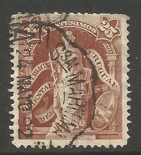 🤩🤩 OSBURGH – URUGUAY. 25c USED MARITINE CANCEL
