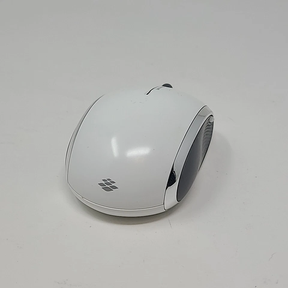Microsoft Wireless Mobile Mouse 6000 Model 1383 White BlueTrack - Image 3 of 4