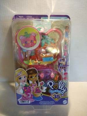 Polly Pocket Compact Straw-Berry Patch Kids Toy Mini Dolls Mattel NEW