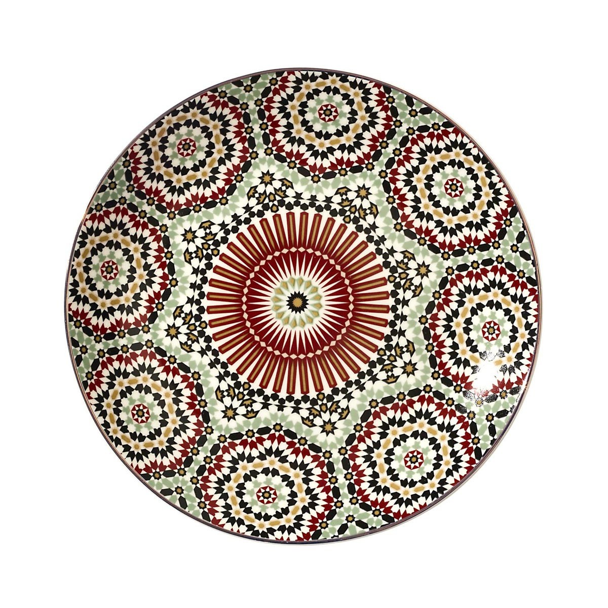 Assiettes à dessert Zahra idée cadeau lot de 6 assiettes colorées 20cm