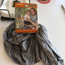 Eddie Bauer 4-in-1 Nursing Scarf - Gray One SizeStretch Soft Jersey