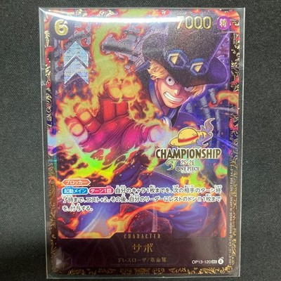 One Piece Card Sabo OP13-120 SEC Championship 25-26 Promo Japanese