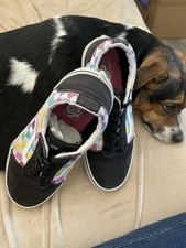 Vans Shoes Missy Sz 4 Rainbow Slip On Pre-owned Fun Trending School Days Hip