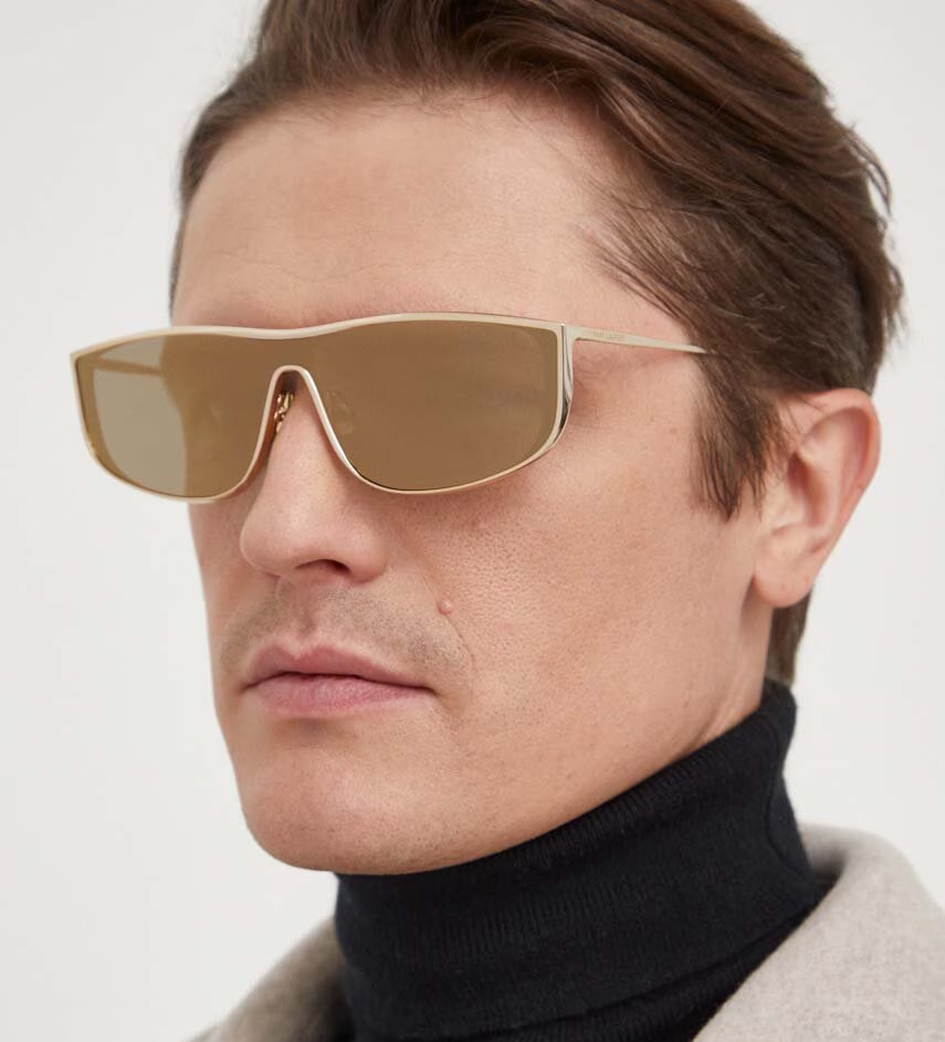 NUOVI OCCHIALI DA SOLE SL605 LUNA 004 SAINT LAURENT UNISEX ORO OVALI