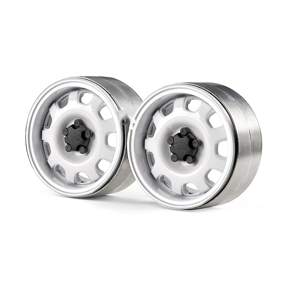 Metal Car Wheel Rims Hubs 12mm Hex for 1/10 SCX10 TRX-4 New Defender RC Crawler - Image 3 of 4