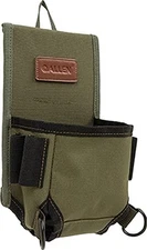 Olive Green Utility Holster Pouch for 12 Gauge Shells with D Rings and Loops