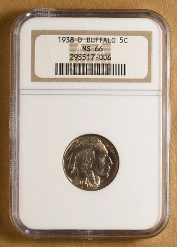 1938 D Buffalo Nickel NGC MS66