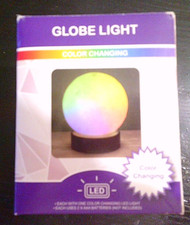 NEW Globe light color changing night light LED 7 rotating colors