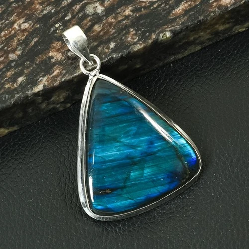 Labradorite Gemstone Ethnic Handmade Pendant Jewelry For Christmas 2.4" AP-28737
