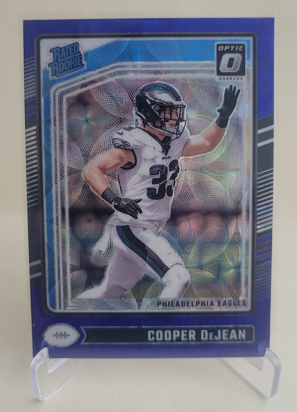 2024 PANINI DONRUSS OPTIC COOPER DEJEAN BLUE SCOPE PRIZM RATED ROOKIE #221