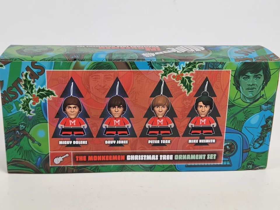THE MONKEES CHRISTMAS ORNAMENTS - The Monkeemen Christmas Tree Ornament Set NEW! - Image 2 of 4