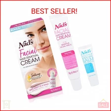Nad's Gentle & Soothing Facial Hair Removal For Women - Sensitive Depilatory Cre
