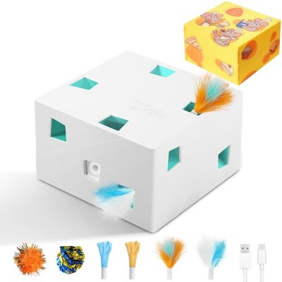 Automatic MigiBox Plus Cat Toys 3 n1 Interactive Pounce Mystery Under PopSkin...