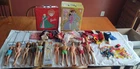 Huge Lot vintage barbie Midge ken Doll cases Stands Clothes Accessories 1950-60s
