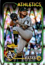 2024 Topps Chrome Update #USC86 Joey Estes RayWave Refractors