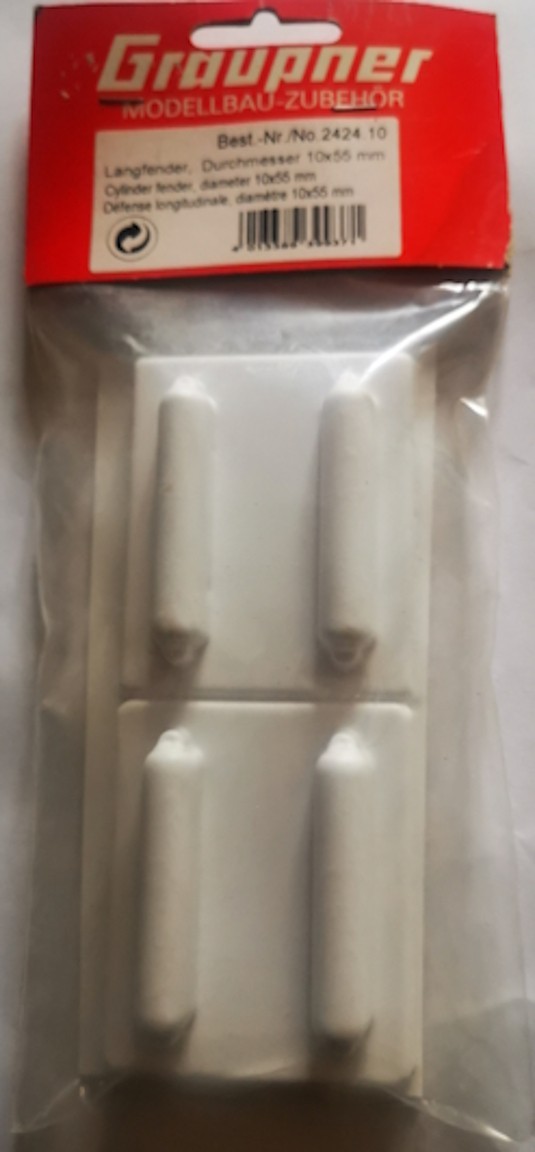 Graupner 2424-30 Styrene Model Boat  Fenders 100mm X 30mm   68