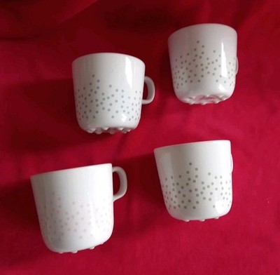 4 x IKEA Tasse Becher Spotty Polka Dot Mug 15199 Kaffeetassen Punkte