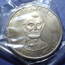 Abraham Lincoln Union President 1861-1865 Medal Token