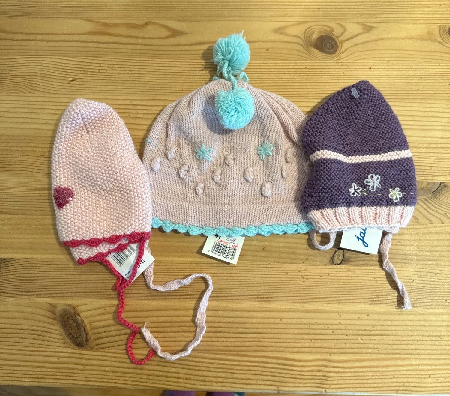 Jacadi Hat bundle girls 9 months knit hats wool (JW)