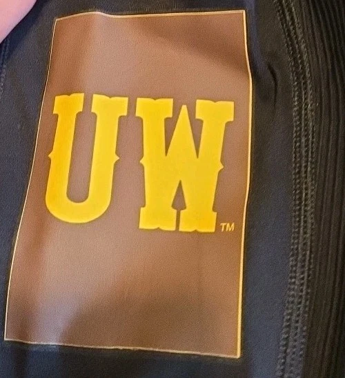 Ladies Cowboys University of Wyoming iLeggings Yoga Pants by Kadyluxe Size SMALL - Image 4 of 4