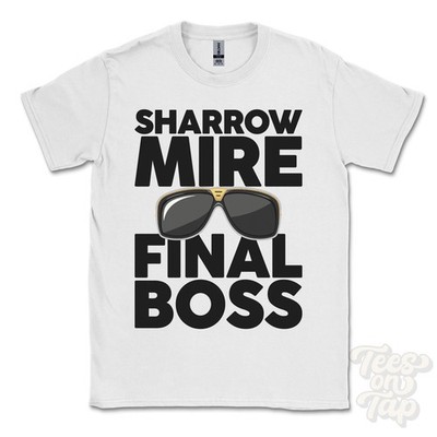 SHARROW MIRE FINAL BOSS T-SHIRT funny xmas gift penrith cumbria england ibiza