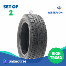 Set Of 2 Used 23555r18 Michelin Defender Ltx Ms 100t - 1032
