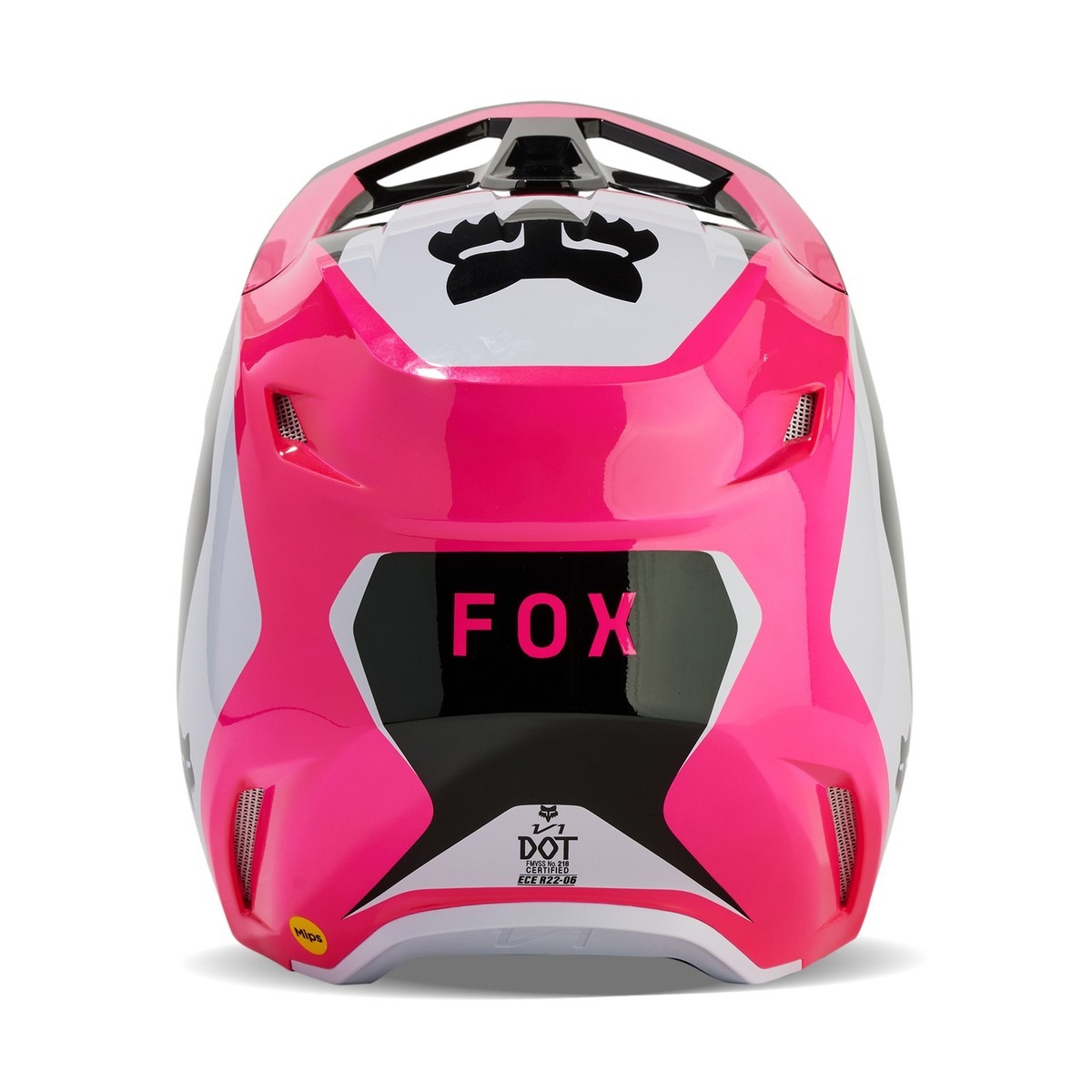 Fox Racing V1 Nitro MX Offroad Helmet Black/Pink | eBay