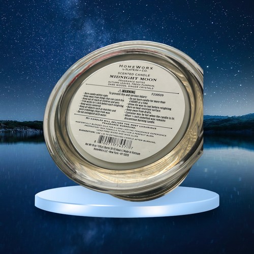Homeworx By Harry Slatkin MIDNIGHT MOON Candle 18 oz 4 wick HALLOWEEN - Picture 3 of 7