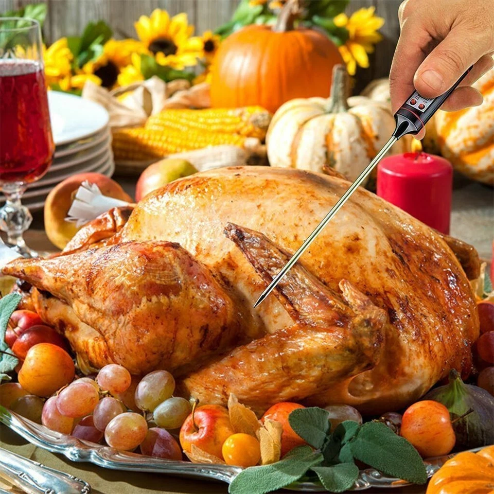 Instant Read Digital Meat Thermometer BBQ Grill Smoker For Kitchen Food Cooking - Image 2 of 4