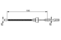 Bosch 1 987 482 561 Handbremsseil Seilzug Bremsseil Hinten Links Rechts FüR Ford