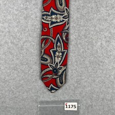 Vintage Brooks Brothers Makers Silk Neck Tie Red Paisley Made In USA