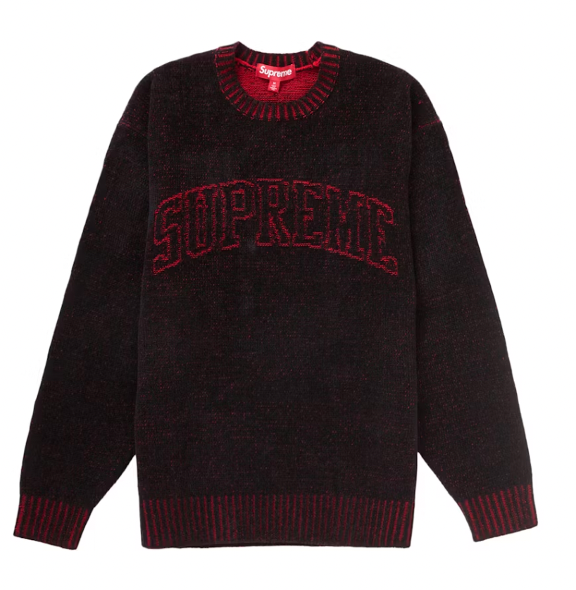 トップス Supreme Contrast Logo Sweater Black L Supreme Contrast Logo Sweater Black Men's - SS25 - US