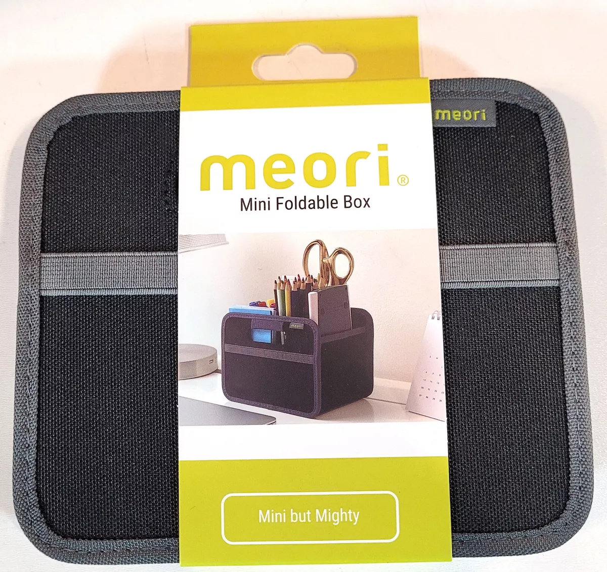 Meori Mini Foldable Storage Box, 1-Pack, Lava Black Solid