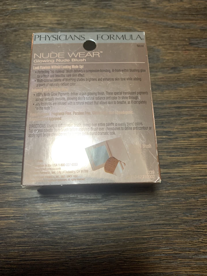 Physicians Formula Glowing Nude Blush Nude Wear, NATURAL #6239 BIN - Image 2 of 2