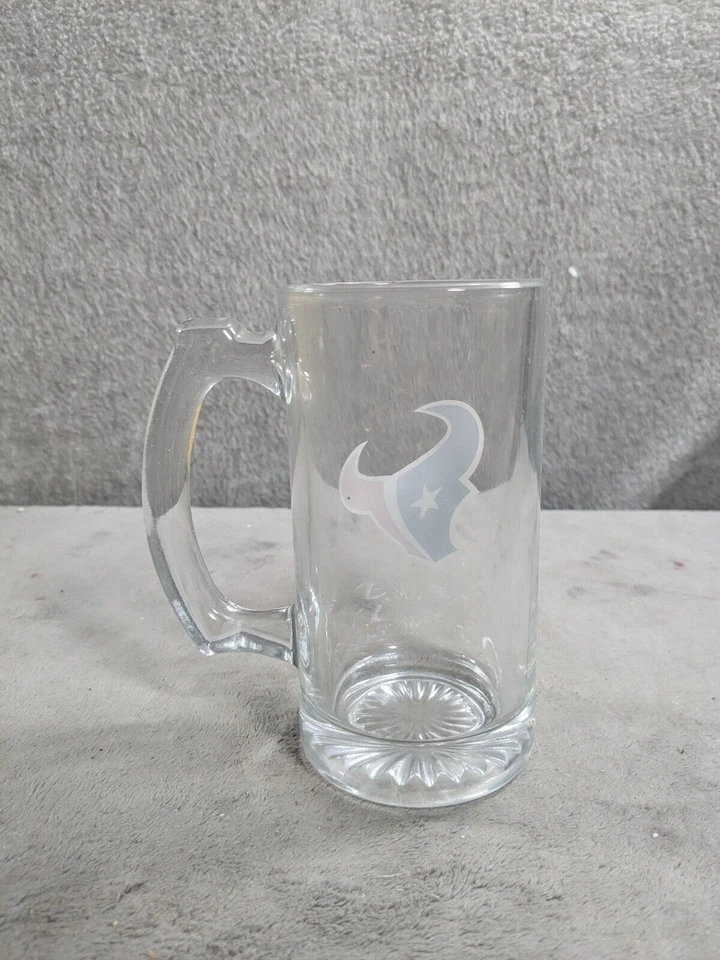 Houston Texans - NFL - Collectible Handled Beer Stein Mug Glass - 5.5" Tall - Image 3 of 4